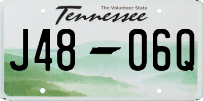 TN license plate J4806Q