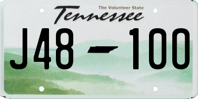TN license plate J4810O