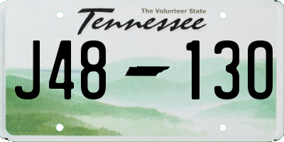 TN license plate J4813O