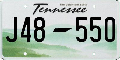 TN license plate J4855O