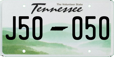 TN license plate J5005O