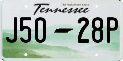 TN license plate J5028P