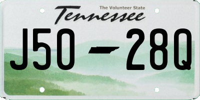 TN license plate J5028Q