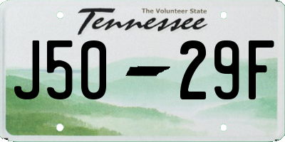 TN license plate J5029F