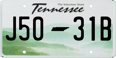 TN license plate J5031B