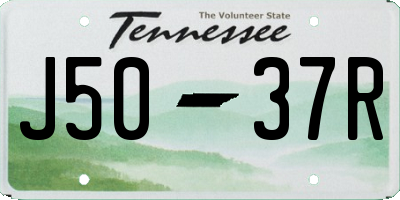 TN license plate J5037R