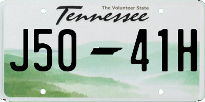 TN license plate J5041H