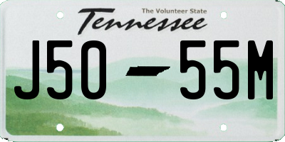 TN license plate J5055M