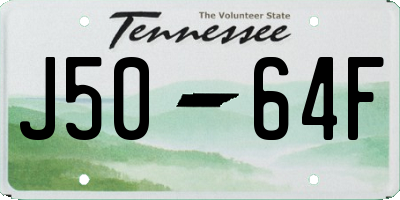 TN license plate J5064F