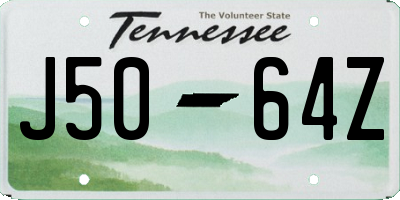TN license plate J5064Z
