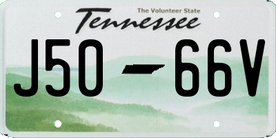 TN license plate J5066V