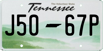 TN license plate J5067P