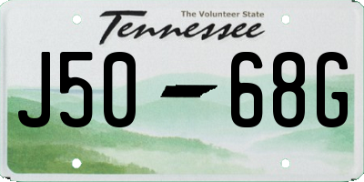 TN license plate J5068G