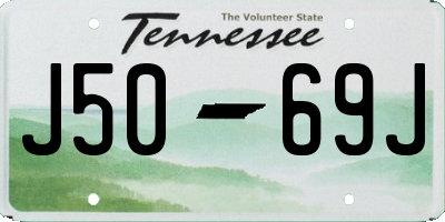 TN license plate J5069J