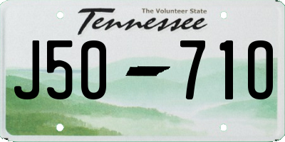 TN license plate J5071O