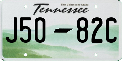 TN license plate J5082C