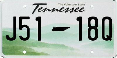 TN license plate J5118Q