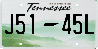 TN license plate J5145L