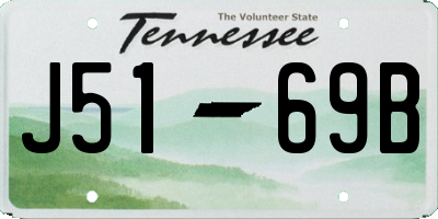 TN license plate J5169B