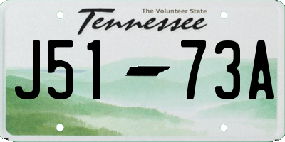 TN license plate J5173A