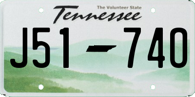 TN license plate J5174O