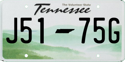 TN license plate J5175G