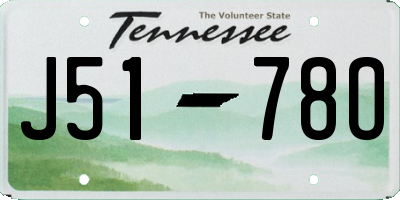 TN license plate J5178O
