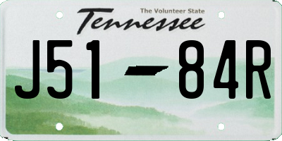 TN license plate J5184R