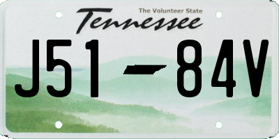 TN license plate J5184V