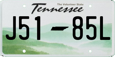 TN license plate J5185L