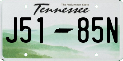 TN license plate J5185N