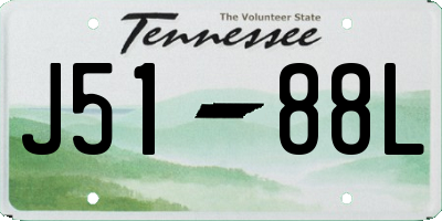 TN license plate J5188L