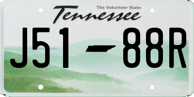 TN license plate J5188R