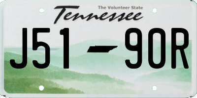 TN license plate J5190R