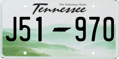 TN license plate J5197O