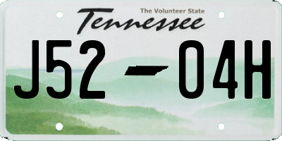 TN license plate J5204H