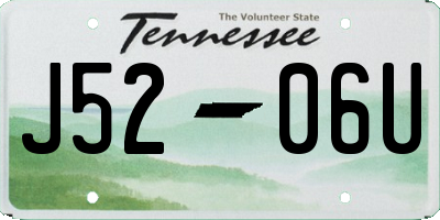 TN license plate J5206U
