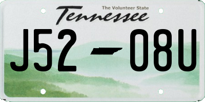TN license plate J5208U