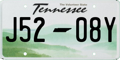 TN license plate J5208Y