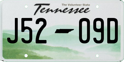 TN license plate J5209D
