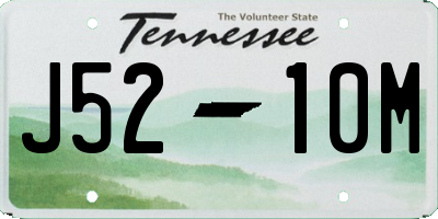 TN license plate J5210M