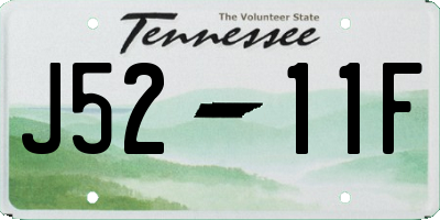 TN license plate J5211F