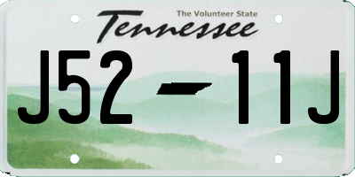 TN license plate J5211J