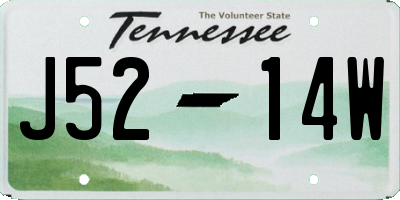 TN license plate J5214W