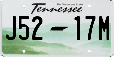 TN license plate J5217M
