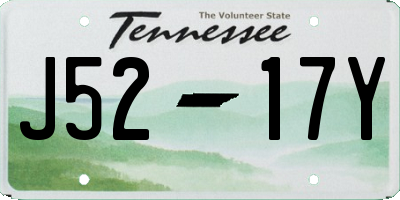 TN license plate J5217Y