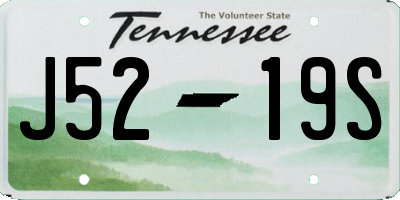 TN license plate J5219S