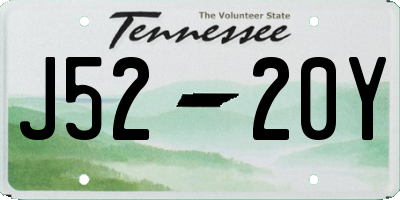 TN license plate J5220Y