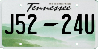TN license plate J5224U