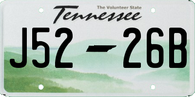 TN license plate J5226B